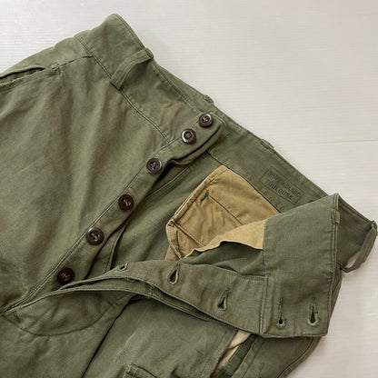 【現状渡し品】【メンズ】 FRENCH ARMY フランス軍 M-47 CARGO PANTS カーゴパンツ ボトムス 後期型 156-260223-yo-10-tei サイズ：33 カラー：カーキ 万代Net店