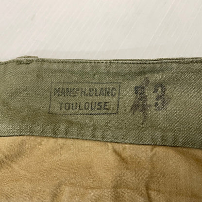 【現状渡し品】【メンズ】 FRENCH ARMY フランス軍 M-47 CARGO PANTS カーゴパンツ ボトムス 後期型 156-260223-yo-10-tei サイズ：33 カラー：カーキ 万代Net店