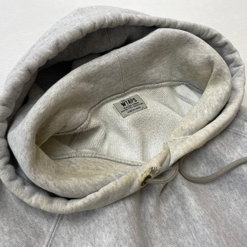 【中古品】【メンズ】 WTAPS ダブルタップス 17AW DESIGN HOODY 172ATDT-CSM02S デザイン フーディー トップス プルオーバーパーカー 142-260806-ss-05-tei サイズ：不明 カラー：グレー 万代Net店