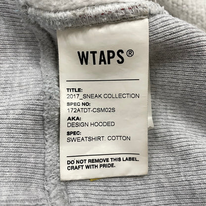 【中古品】【メンズ】 WTAPS ダブルタップス 17AW DESIGN HOODY 172ATDT-CSM02S デザイン フーディー トップス プルオーバーパーカー 142-260806-ss-05-tei サイズ：不明 カラー：グレー 万代Net店
