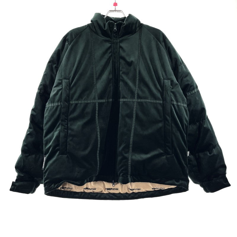【中古品】【メンズ】 TIGHTBOOTH タイトブース × BLACK EYE PATCH ブラックアイパッチ 別注 コラボ TBEP VELVET DOWN JKT ベルベット ダウンジャケット アウター 142-260225-yo-08-tei サイズ：M カラー：グリーン 万代Net店