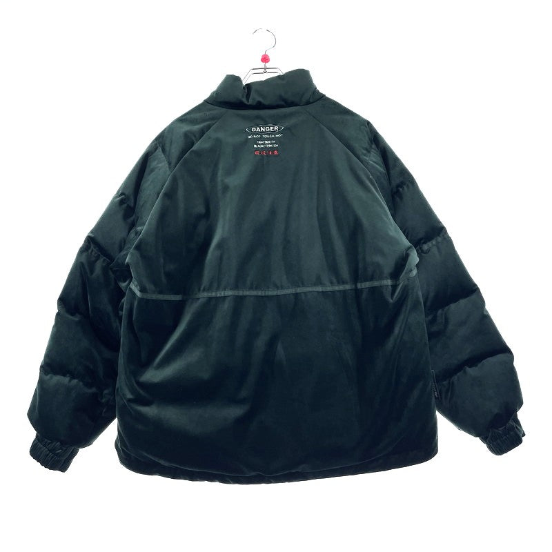 【中古品】【メンズ】 TIGHTBOOTH タイトブース × BLACK EYE PATCH ブラックアイパッチ 別注 コラボ TBEP VELVET DOWN JKT ベルベット ダウンジャケット アウター 142-260225-yo-08-tei サイズ：M カラー：グリーン 万代Net店