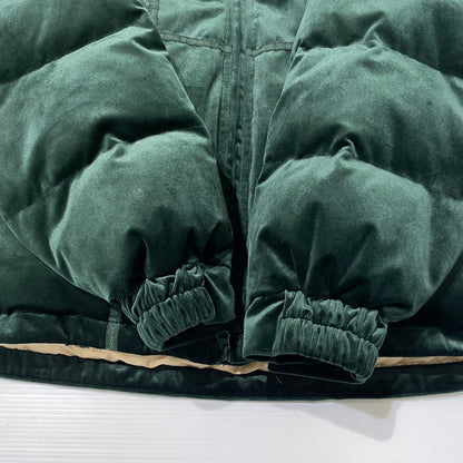【中古品】【メンズ】 TIGHTBOOTH タイトブース × BLACK EYE PATCH ブラックアイパッチ 別注 コラボ TBEP VELVET DOWN JKT ベルベット ダウンジャケット アウター 142-260225-yo-08-tei サイズ：M カラー：グリーン 万代Net店