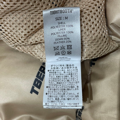【中古品】【メンズ】 TIGHTBOOTH タイトブース × BLACK EYE PATCH ブラックアイパッチ 別注 コラボ TBEP VELVET DOWN JKT ベルベット ダウンジャケット アウター 142-260225-yo-08-tei サイズ：M カラー：グリーン 万代Net店