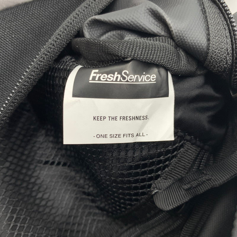 【中古品】【メンズ】 FRESH SERVICE フレッシュサービス × ACTUAL SOURCE アクチュアルソース 別注 コラボ WAISTBAG ウエストバッグ カバン ボディバッグ ユーティリティバッグ 188-260308-ko-05-tei サイズ：OS カラー：ブラック 万代Net店