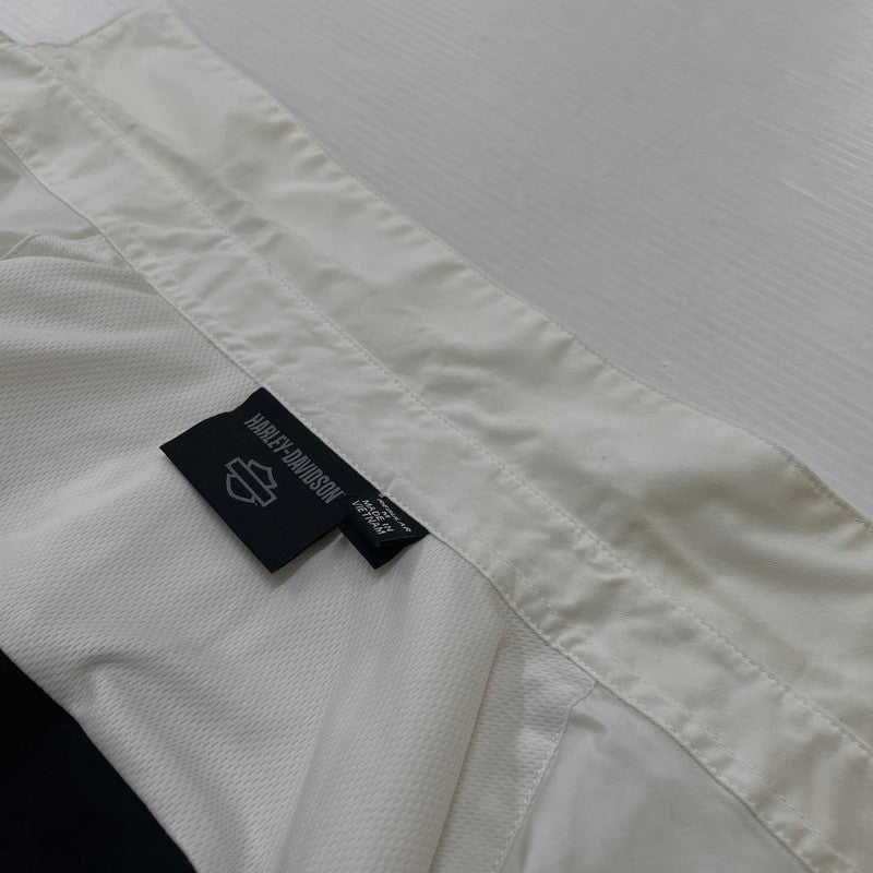 【中古品】【メンズ】 HARLEY DAVIDSON ハーレーダビッドソン VICTORY COLORBLOCK BUTTON UP MECHANIC RACING SHIRT 96072-24VM ビクトリー カラーブロック メカニック レーシング シャツ 145-260301-ko-14-fuz サイズ：M カラー：ブラック/ホワイト 万代Net店