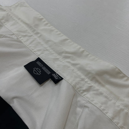 【中古品】【メンズ】 HARLEY DAVIDSON ハーレーダビッドソン VICTORY COLORBLOCK BUTTON UP MECHANIC RACING SHIRT 96072-24VM ビクトリー カラーブロック メカニック レーシング シャツ 145-260301-ko-14-fuz サイズ：M カラー：ブラック/ホワイト 万代Net店