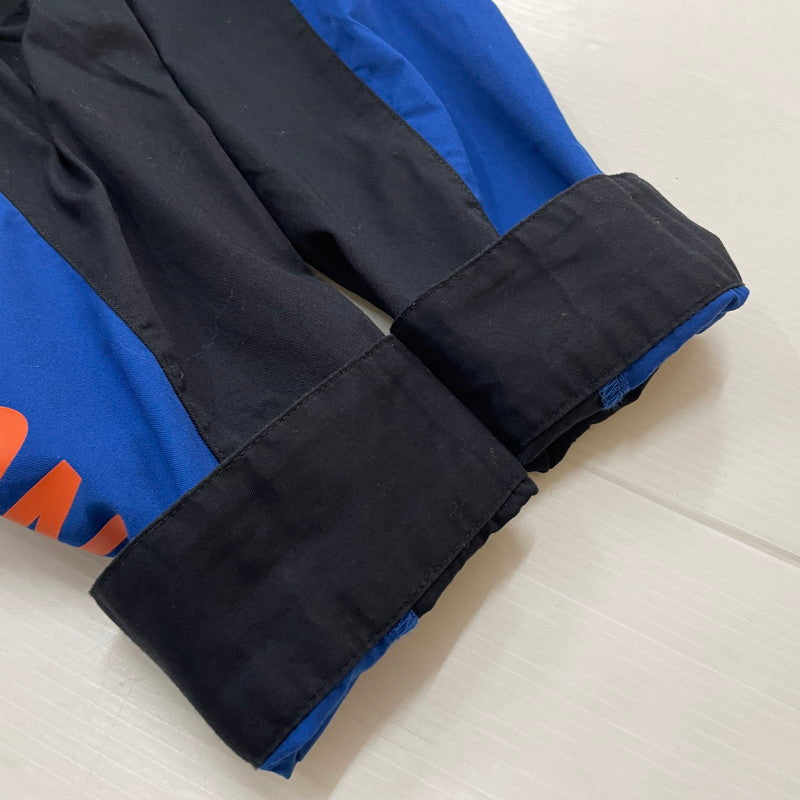 【中古品】【メンズ】 HARLEY DAVIDSON ハーレーダビッドソン VICTORY COLORBLOCK BUTTON UP MECHANIC RACING SHIRT 96072-24VM ビクトリー カラー ブロック ボタンアップ メカニック レーシング シャツ トップス 145-260301-ko-13-tei サイズ：L カラー：ブルー/ブラック 万代Net店