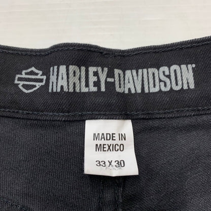 【中古品】【メンズ】 HARLEY DAVIDSON ハーレーダビッドソン ORIGINAL STRAIGHT JEAN 96492-22VM オリジナル ストレート ジーン ボトムス デニムパンツ ジーンズ 156-260227-ks-21-tei サイズ：33 カラー：ブラック 万代Net店