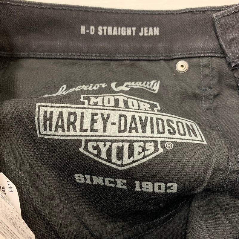 【中古品】【メンズ】 HARLEY DAVIDSON ハーレーダビッドソン ORIGINAL STRAIGHT JEAN 96492-22VM オリジナル ストレート ジーン ボトムス デニムパンツ ジーンズ 156-260227-ks-21-tei サイズ：33 カラー：ブラック 万代Net店