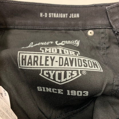 【中古品】【メンズ】 HARLEY DAVIDSON ハーレーダビッドソン ORIGINAL STRAIGHT JEAN 96492-22VM オリジナル ストレート ジーン ボトムス デニムパンツ ジーンズ 156-260227-ks-21-tei サイズ：33 カラー：ブラック 万代Net店