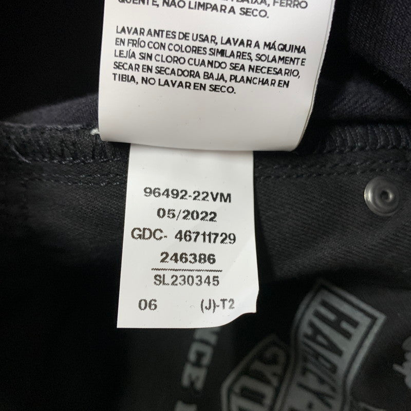【中古品】【メンズ】 HARLEY DAVIDSON ハーレーダビッドソン ORIGINAL STRAIGHT JEAN 96492-22VM オリジナル ストレート ジーン ボトムス デニムパンツ ジーンズ 156-260227-ks-21-tei サイズ：33 カラー：ブラック 万代Net店