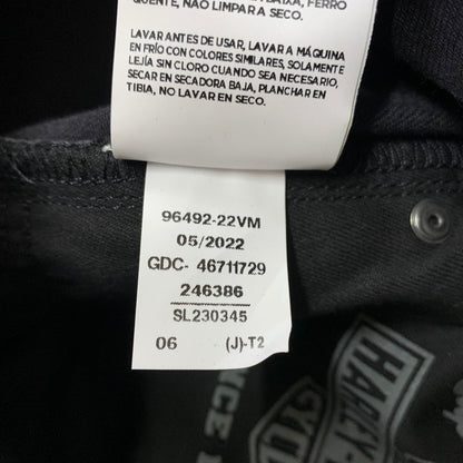 【中古品】【メンズ】 HARLEY DAVIDSON ハーレーダビッドソン ORIGINAL STRAIGHT JEAN 96492-22VM オリジナル ストレート ジーン ボトムス デニムパンツ ジーンズ 156-260227-ks-21-tei サイズ：33 カラー：ブラック 万代Net店