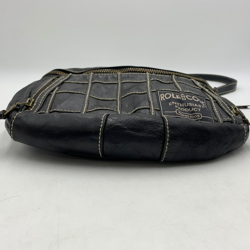 【中古品】【メンズ】 DEGNER デグナー ROLE AND CODE LEATHER BODY BAG ロール アンド コード レザー ボディバッグ カバン ショルダーバッグ 188-260226-ko-08-tei カラー：ブラック 万代Net店