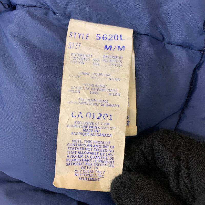 【現状渡し品】【メンズ】 SNOW GOOSE BY CANADA GOOSE スノーグース バイ カナダグース DOWN COAT 5620L ダウンコート アウター 141-260227-ks-01-tei サイズ：M カラー：ネイビー 万代Net店