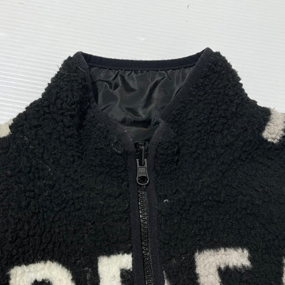 【中古品】【メンズ】 Supreme シュプリーム 18AW REVERSIBLE LOGO FLEECE JACKET リバーシブル ロゴ フリースジャケット ライトアウター 149-260225-yo-03-tei サイズ：S カラー：ブラック 万代Net店
