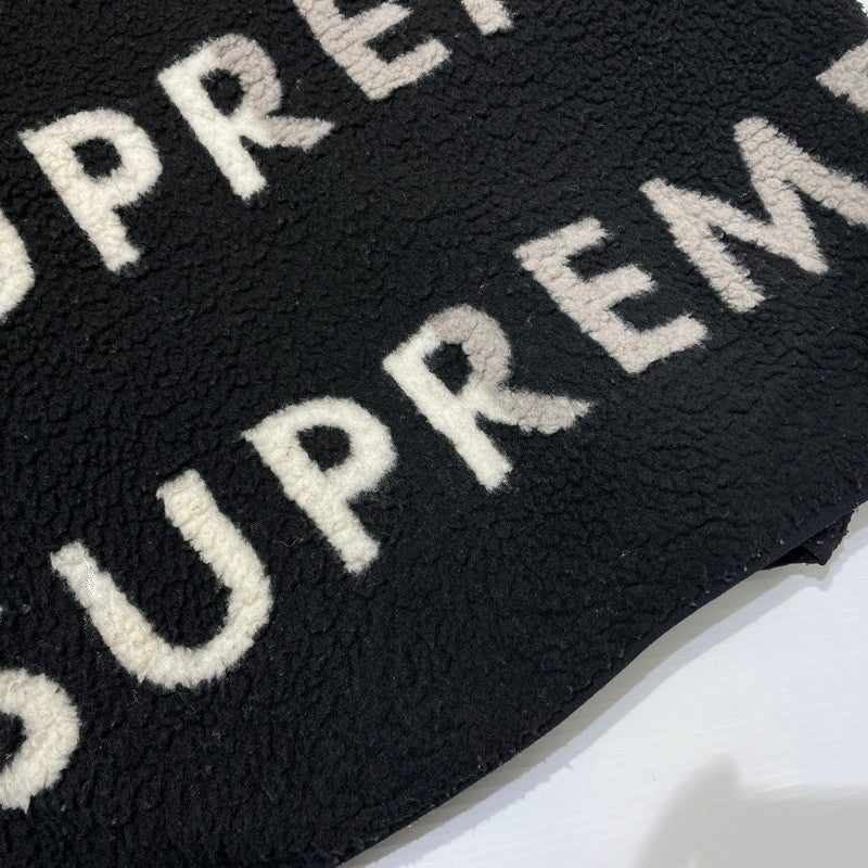 【中古品】【メンズ】 Supreme シュプリーム 18AW REVERSIBLE LOGO FLEECE JACKET リバーシブル ロゴ フリースジャケット ライトアウター 149-260225-yo-03-tei サイズ：S カラー：ブラック 万代Net店