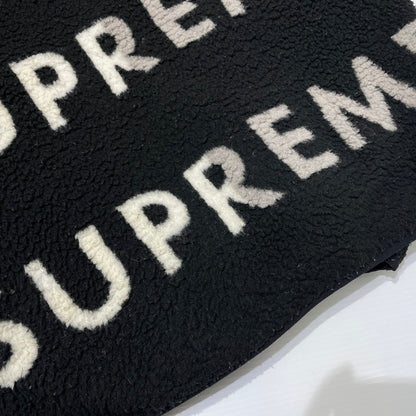 【中古品】【メンズ】 Supreme シュプリーム 18AW REVERSIBLE LOGO FLEECE JACKET リバーシブル ロゴ フリースジャケット ライトアウター 149-260225-yo-03-tei サイズ：S カラー：ブラック 万代Net店