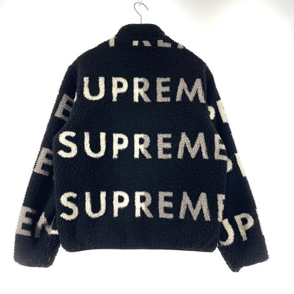 【中古品】【メンズ】 Supreme シュプリーム 18AW REVERSIBLE LOGO FLEECE JACKET リバーシブル ロゴ フリースジャケット ライトアウター 149-260225-yo-03-tei サイズ：S カラー：ブラック 万代Net店