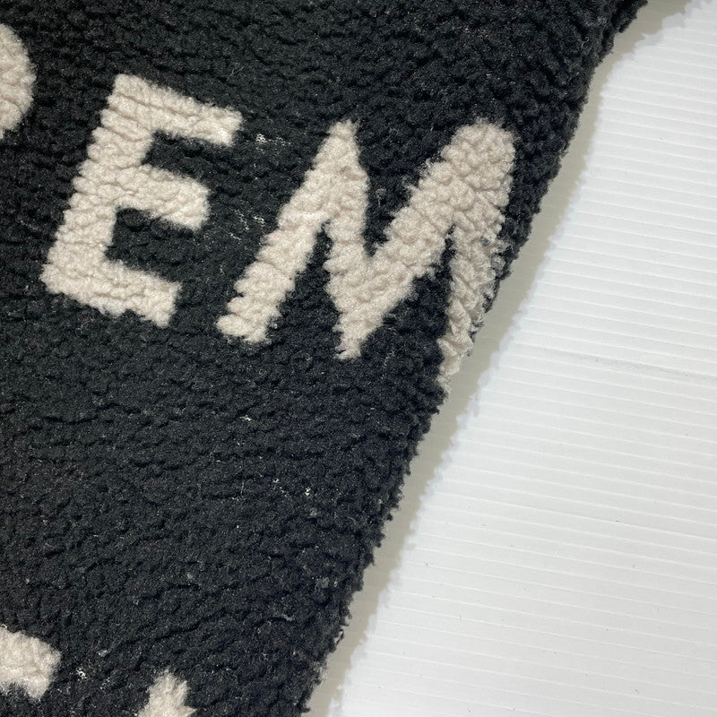 【中古品】【メンズ】 Supreme シュプリーム 18AW REVERSIBLE LOGO FLEECE JACKET リバーシブル ロゴ フリースジャケット ライトアウター 149-260225-yo-03-tei サイズ：S カラー：ブラック 万代Net店