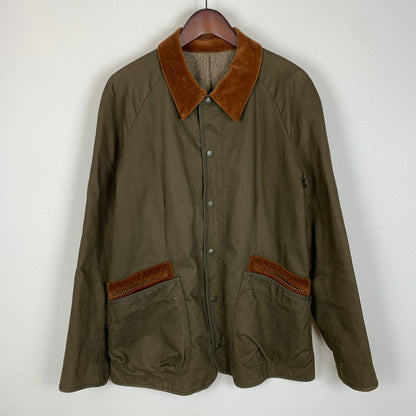 【現状渡し品】【メンズ】 MERCENARY マーセナリー CORDUROYCOLOR HUNTING JACKET コーデュロイカラー ハンティングジャケット ライトアウター 145-260227-ks-07-tei サイズ：3 カラー：カーキ 万代Net店