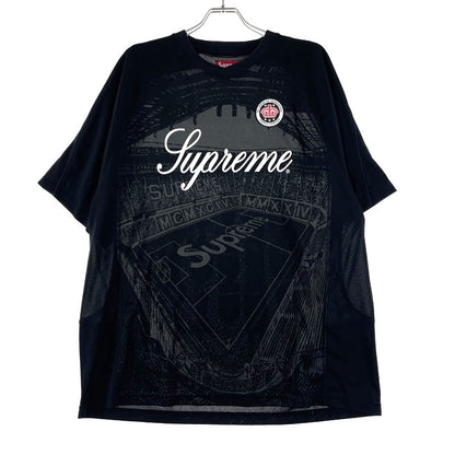 【中古品】【メンズ】 JACQURD SOCCER JERSEY ジャカード サッカー ジャージ 半袖 トップス Tシャツ 149-260225-yo-05-fuzh サイズ：XL カラー：ブラック 万代Net店