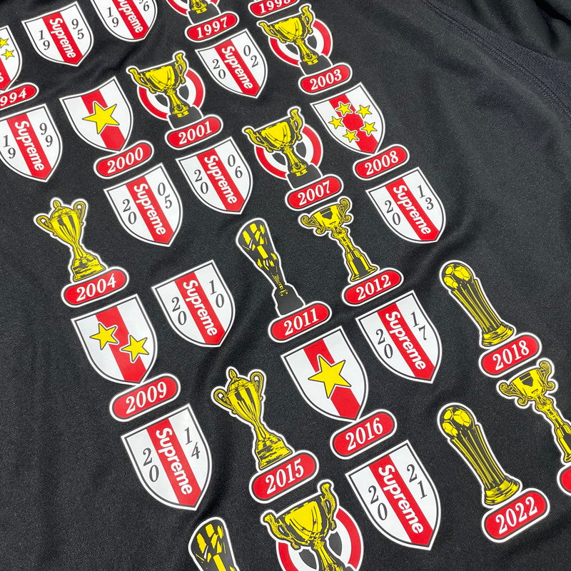 【中古品】【メンズ】 JACQURD SOCCER JERSEY ジャカード サッカー ジャージ 半袖 トップス Tシャツ 149-260225-yo-05-fuzh サイズ：XL カラー：ブラック 万代Net店