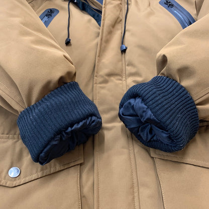 【中古品】【メンズ】 schott ショット SNORKEL DOWN PARKA 3162030 シュノーケル ダウン パーカ アウター ダウンジャケット 145-260227-ks-03-tei サイズ：XL カラー：ブラウン 万代Net店