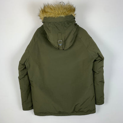 【中古品】【メンズ】 schott ショット SNORKEL DOWN PARKA 3182009 シュノーケル ダウン パーカ アウター ダウンジャケット 145-260227-ks-02-tei サイズ：XL カラー：カーキ 万代Net店