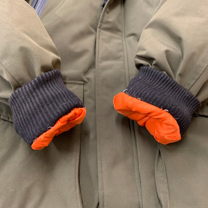 【中古品】【メンズ】 schott ショット SNORKEL DOWN PARKA 3182009 シュノーケル ダウン パーカ アウター ダウンジャケット 145-260227-ks-02-tei サイズ：XL カラー：カーキ 万代Net店