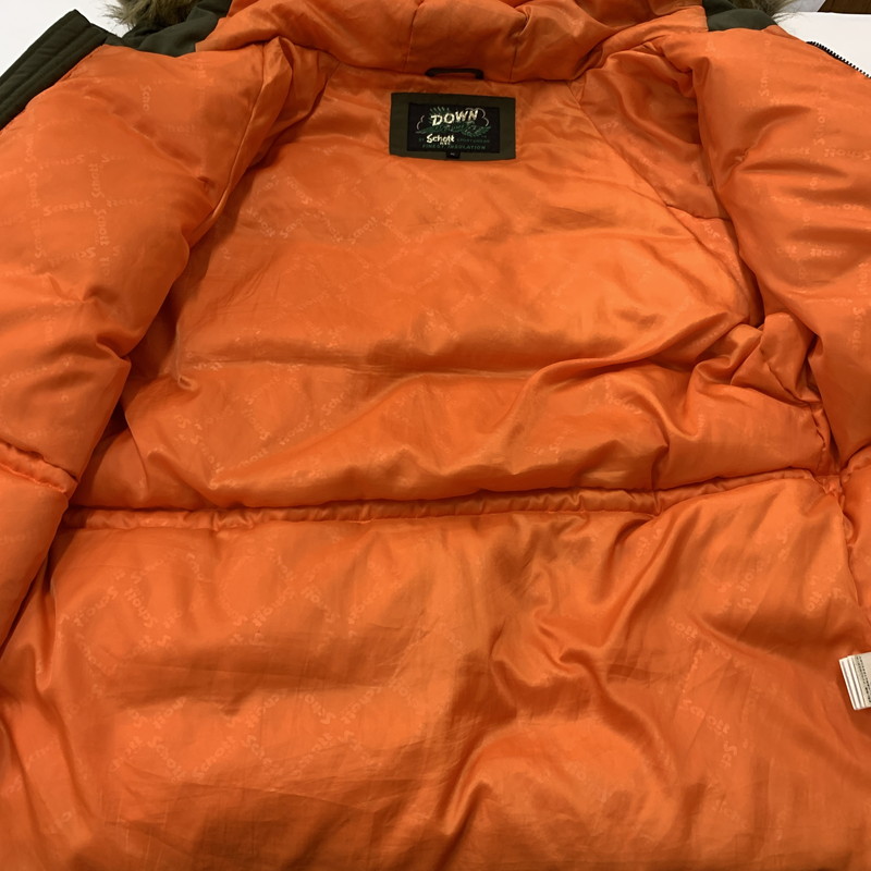 【中古品】【メンズ】 schott ショット SNORKEL DOWN PARKA 3182009 シュノーケル ダウン パーカ アウター ダウンジャケット 145-260227-ks-02-tei サイズ：XL カラー：カーキ 万代Net店