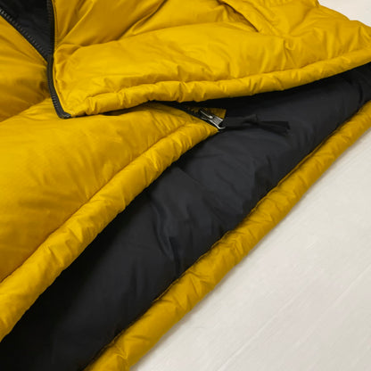 【中古品】【メンズ】 THE NORTH FACE ザ・ノースフェイス NUPTSE JACKET 721221 ヌプシ ジャケット アウター ダウンジャケット 144-260301-ko-04-tei サイズ：XXL カラー：ブラック/イエロー 万代Net店