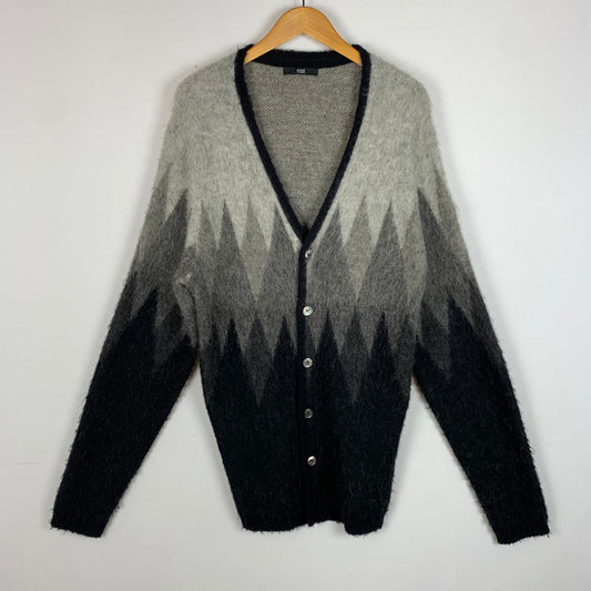 【現状渡し品】【メンズ】 Rags McGREGOR ラグスマックレガー ARGYLL KNIT CARDIGAN 211827101 アーガイル ニット カーディガン 長袖 トップス 147-260227-ks-15-tei サイズ：L カラー：マルチカラー 万代Net店