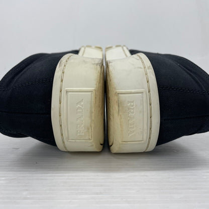 【中古品】【メンズ】 PRADA プラダ SLIPON 2DG113 スリッポン 靴 シューズ スニーカー 183-260302-yo-09-tei サイズ：8 カラー：ブラック 万代Net店
