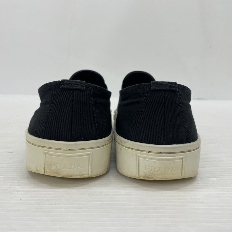 【中古品】【メンズ】 PRADA プラダ SLIPON 2DG113 スリッポン 靴 シューズ スニーカー 183-260302-yo-09-tei サイズ：8 カラー：ブラック 万代Net店