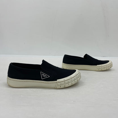 【中古品】【メンズ】 PRADA プラダ SLIPON 2DG113 スリッポン 靴 シューズ スニーカー 183-260302-yo-09-tei サイズ：8 カラー：ブラック 万代Net店