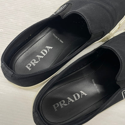 【中古品】【メンズ】 PRADA プラダ SLIPON 2DG113 スリッポン 靴 シューズ スニーカー 183-260302-yo-09-tei サイズ：8 カラー：ブラック 万代Net店