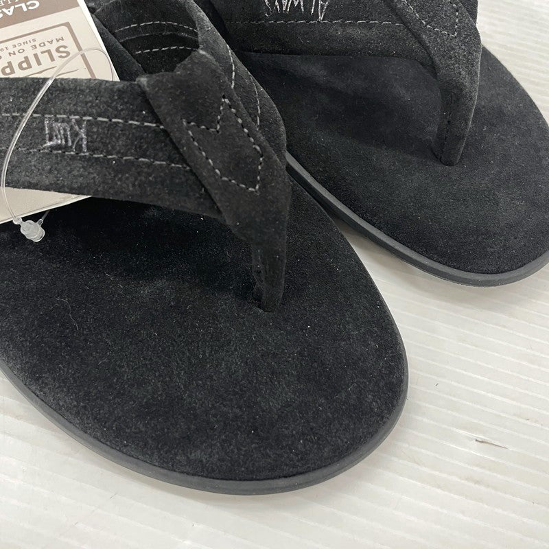 【中古品】【メンズ】 ISLAND SLIPPER アイランドスリッパ SUEDE TONG SANDAL PB203 スエード トング サンダル 靴 シューズ 164-260302-yo-04-tei サイズ：US7 カラー：ブラック 万代Net店
