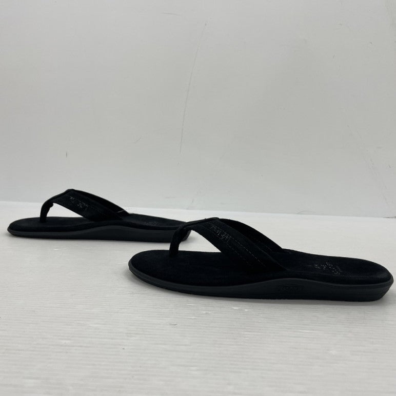 【中古品】【メンズ】 ISLAND SLIPPER アイランドスリッパ SUEDE TONG SANDAL PB203 スエード トング サンダル 靴 シューズ 164-260302-yo-04-tei サイズ：US7 カラー：ブラック 万代Net店