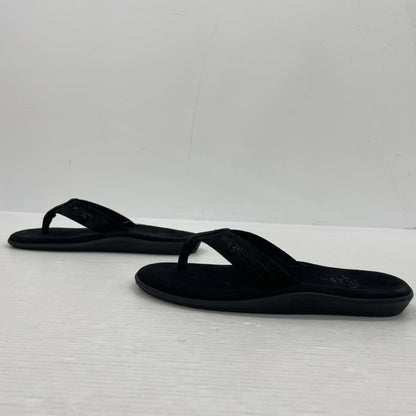 【中古品】【メンズ】 ISLAND SLIPPER アイランドスリッパ SUEDE TONG SANDAL PB203 スエード トング サンダル 靴 シューズ 164-260302-yo-04-tei サイズ：US7 カラー：ブラック 万代Net店