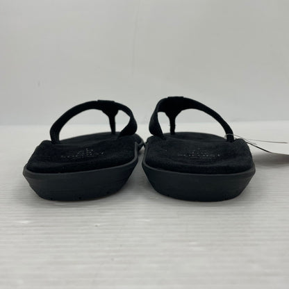 【中古品】【メンズ】 ISLAND SLIPPER アイランドスリッパ SUEDE TONG SANDAL PB203 スエード トング サンダル 靴 シューズ 164-260302-yo-04-tei サイズ：US7 カラー：ブラック 万代Net店