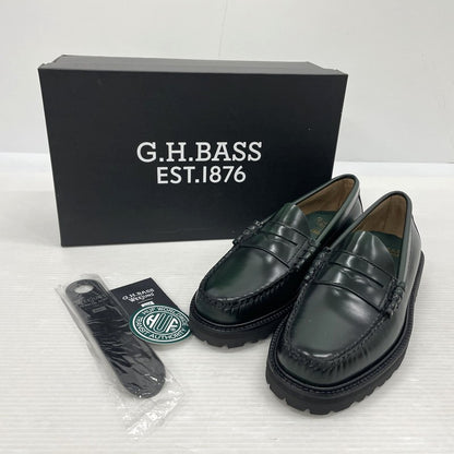 【中古品】【メンズ】 HUF ハフ × G.H.BASS ジーエイチバス 別注 コラボ LARSON PENNY FW90001 ラーソンペニー ローファー 靴 シューズ 164-260302-yo-07-tei サイズ：US7 カラー：ダークグリーン 万代Net店