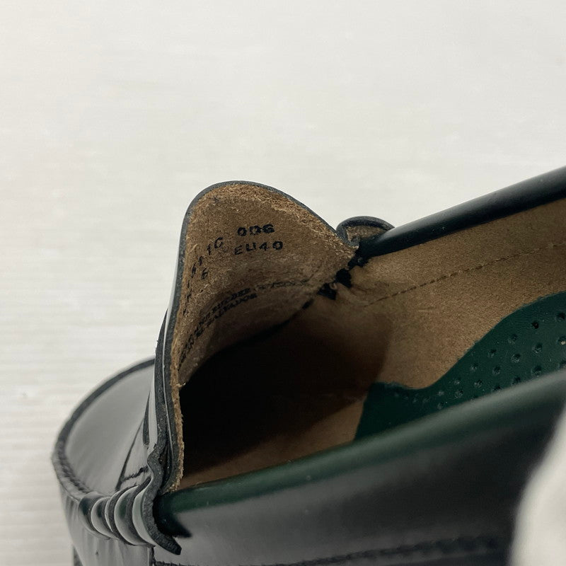 【中古品】【メンズ】 HUF ハフ × G.H.BASS ジーエイチバス 別注 コラボ LARSON PENNY FW90001 ラーソンペニー ローファー 靴 シューズ 164-260302-yo-07-tei サイズ：US7 カラー：ダークグリーン 万代Net店