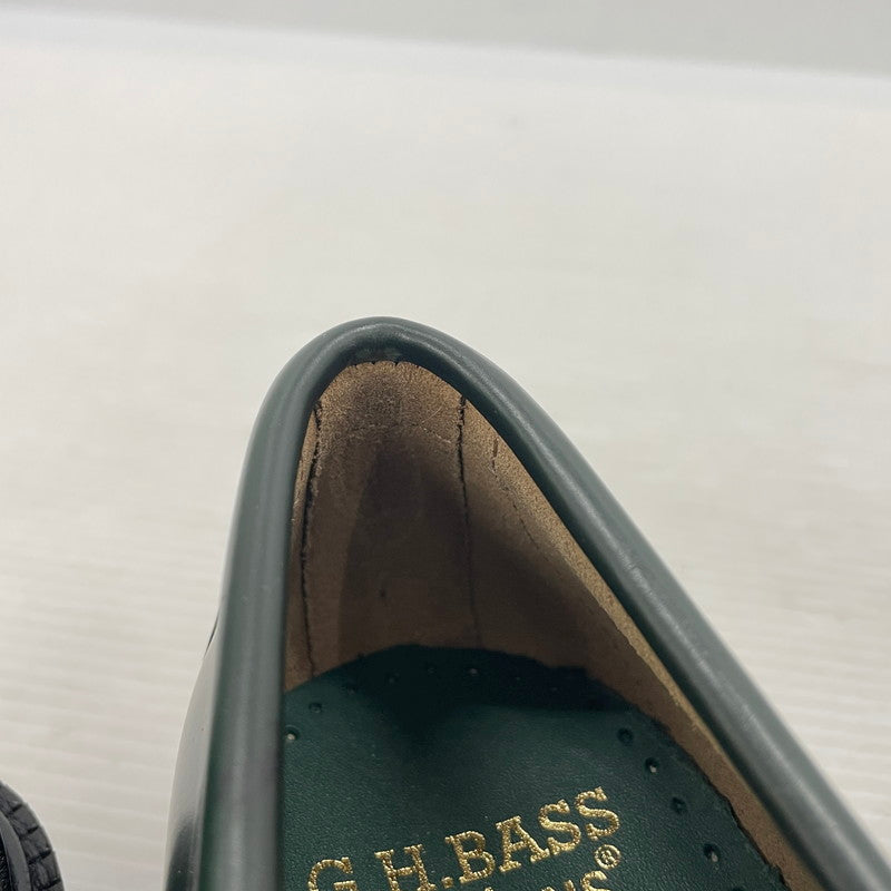 【中古品】【メンズ】 HUF ハフ × G.H.BASS ジーエイチバス 別注 コラボ LARSON PENNY FW90001 ラーソンペニー ローファー 靴 シューズ 164-260302-yo-07-tei サイズ：US7 カラー：ダークグリーン 万代Net店