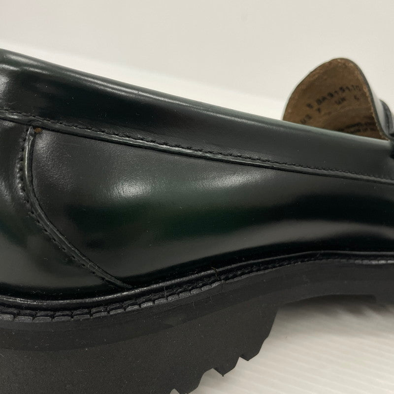 【中古品】【メンズ】 HUF ハフ × G.H.BASS ジーエイチバス 別注 コラボ LARSON PENNY FW90001 ラーソンペニー ローファー 靴 シューズ 164-260302-yo-07-tei サイズ：US7 カラー：ダークグリーン 万代Net店