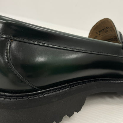 【中古品】【メンズ】 HUF ハフ × G.H.BASS ジーエイチバス 別注 コラボ LARSON PENNY FW90001 ラーソンペニー ローファー 靴 シューズ 164-260302-yo-07-tei サイズ：US7 カラー：ダークグリーン 万代Net店