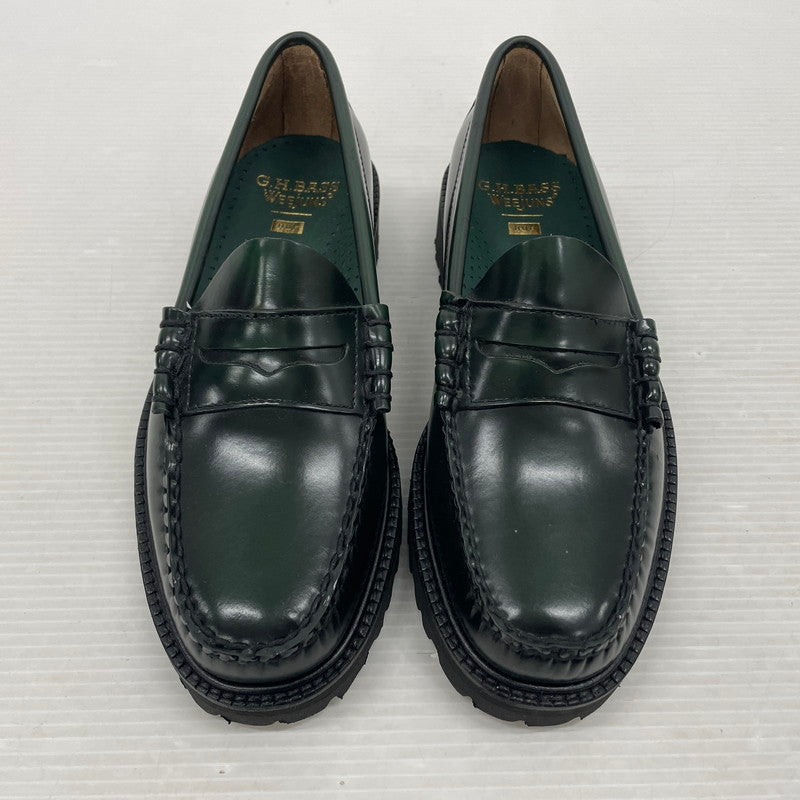 【中古品】【メンズ】 HUF ハフ × G.H.BASS ジーエイチバス 別注 コラボ LARSON PENNY FW90001 ラーソンペニー ローファー 靴 シューズ 164-260302-yo-07-tei サイズ：US7 カラー：ダークグリーン 万代Net店