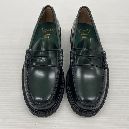 【中古品】【メンズ】 HUF ハフ × G.H.BASS ジーエイチバス 別注 コラボ LARSON PENNY FW90001 ラーソンペニー ローファー 靴 シューズ 164-260302-yo-07-tei サイズ：US7 カラー：ダークグリーン 万代Net店