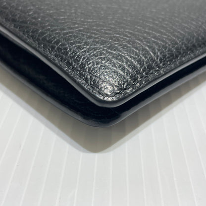 【中古品】【メンズ/レディース】 MAISON MARGIELA メゾン マルジェラ BIFOLD LEATHER WALLET S56UI0140 バイフォールド レザー ウォレット 二つ折り財布 200-260303-yo-08-tei カラー：ブラック 万代Net店