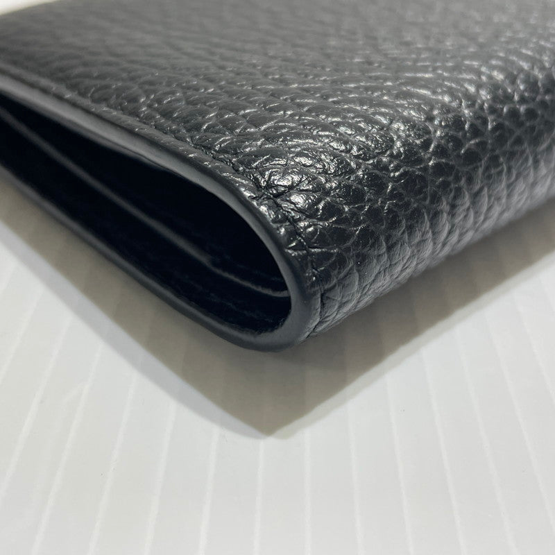 【中古品】【メンズ/レディース】 MAISON MARGIELA メゾン マルジェラ BIFOLD LEATHER WALLET S56UI0140 バイフォールド レザー ウォレット 二つ折り財布 200-260303-yo-08-tei カラー：ブラック 万代Net店